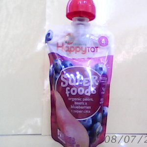 HappyTot Super Foods Organic Pears, Beets, Blueberries Puree 120g N..A 8/2/2022