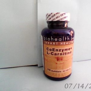 Bio Health Co Enzyme +L-Carnitine  30 Cap
