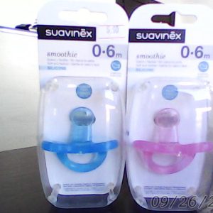 Suavinex Smoothie Anatomical Silicone Soother/Pacifier 0-6 m - Blue