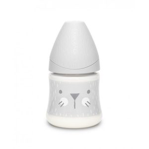 Suavinex Silicone Premium Whiskers F/Bottle 150ml 0m+ 69052 - White Cat