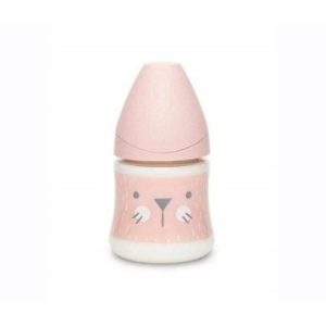 Suavinex Silicone Premium Whiskers F/Bottle 150ml 0m+ 69069 - Pink Cat