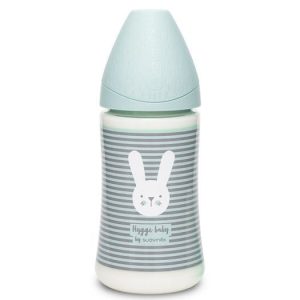 Suavinex Silicone Premium 3 Positions Whiskers F/Bottle 270ml 0m+ 69168 - Striped Green Rabbit