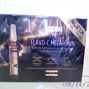 ISDIN Flavo-C Melatonin Night Recovery Serum 10 Amp