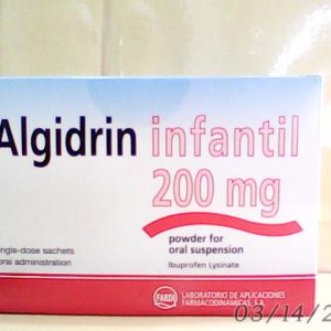 Algidrin Infantil 200mg 20 Sach