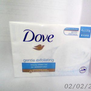 Dove Gentle Exfoliating Soap Bar 100g 4 Pcs