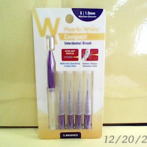 Pearlie White Compact Interdental T/B (S) 1.0 mm 5 Pcs