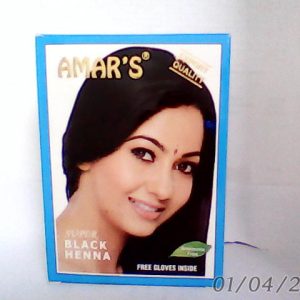 Amar’s Henna Hair Color-Black 6 Sach