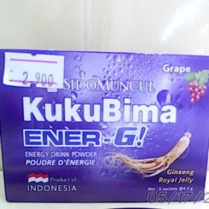 Kukubima Ginseng Royal Jelly Powder 6 Sach-Grape