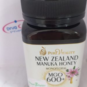 Pure Vitality New Zealand Manuka Honey (MGO 600+) 500g --> Kh,Mk,Tl,Ar,Da,Tb,Sw,Yas^^1