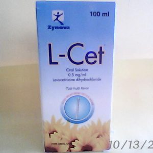 L-Cet 0.5 mg/1ml Syr 100 ml $Temp.2-8,10