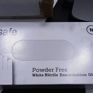 Nitrile (Powder Free) Sensitive Gloves 100 Pcs - S ابيض