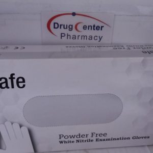 Nitrile (Powder Free) Sensitive Gloves 100 Pcs - L ابيض